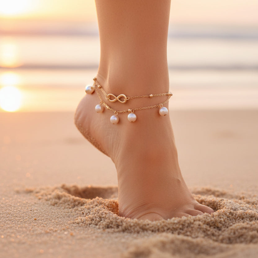 Luna Pearl Anklet