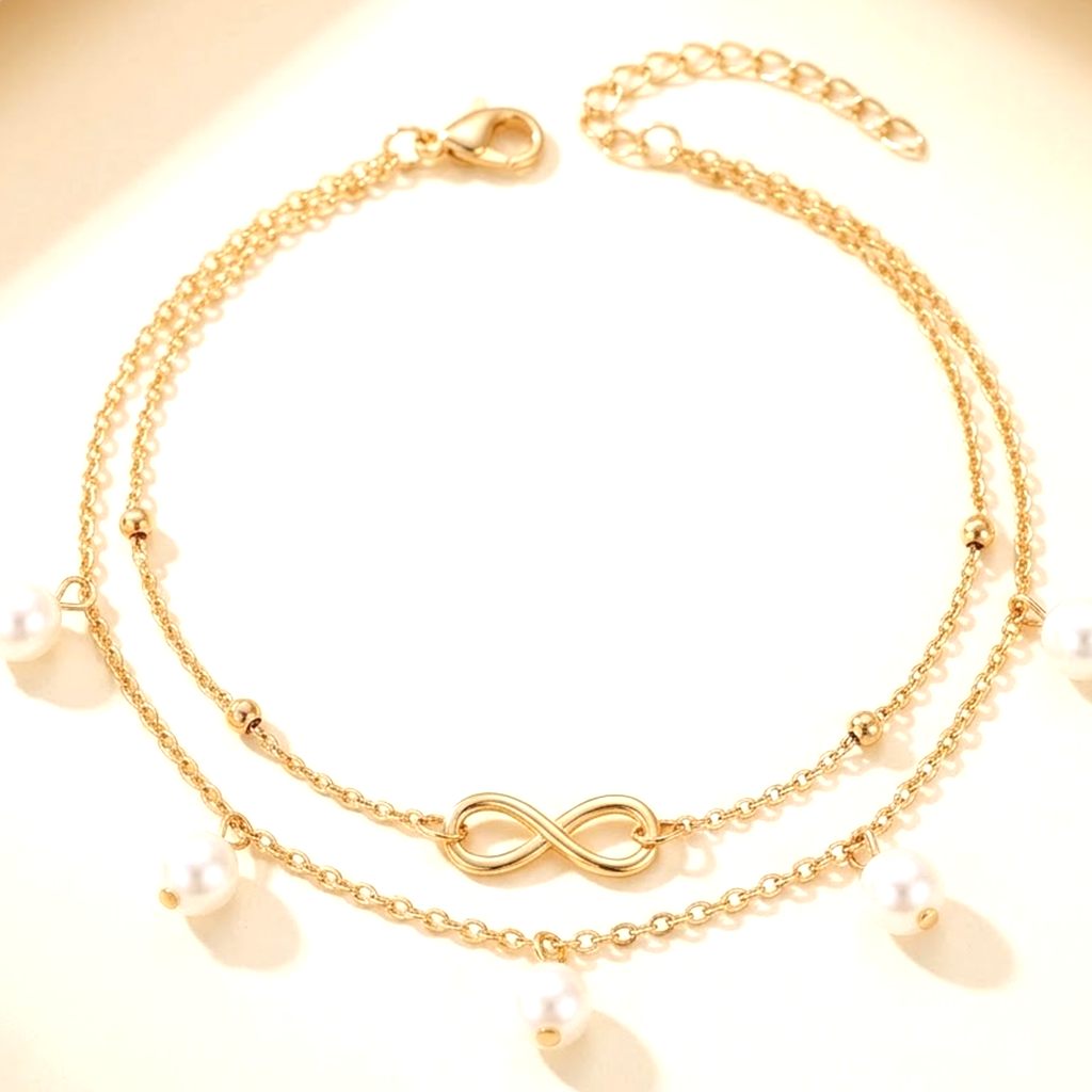 Luna Pearl Anklet – Fußkettchen von Maison Aurielle