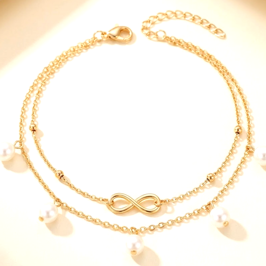 Luna Pearl Anklet – Fußkettchen von Maison Aurielle