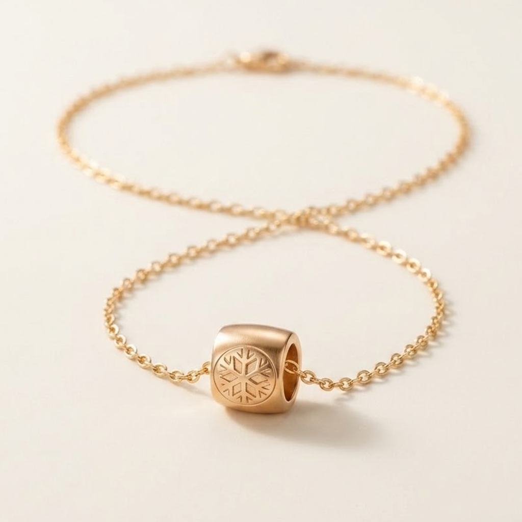 Celestial Snow Kette Gold mit Sternmotiv